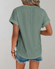Della™ | Elegant Eyelet-Embroidered Top