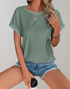 Della™ | Elegant Eyelet-Embroidered Top