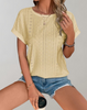 Della™ | Elegant Eyelet-Embroidered Top