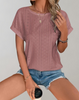 Della™ | Elegant Eyelet-Embroidered Top