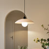 Minimalist Pendant Light made of White Plate Glass