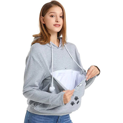 CuddleCarry™ | A Hoodie That Holds Your Furry Best Friend