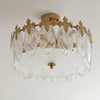 Decorative Pattern Glass Round Chandelier