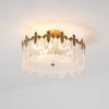 Decorative Pattern Glass Round Chandelier
