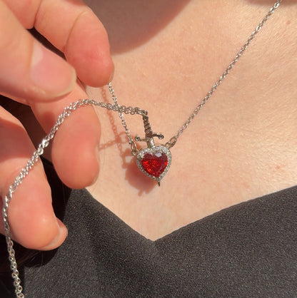 Lustre&Glow™ | Premium Heart Sword Love Necklace
