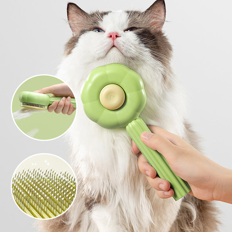 FurClean™ | Self-Cleaning Needle Comb for Effortless Grooming