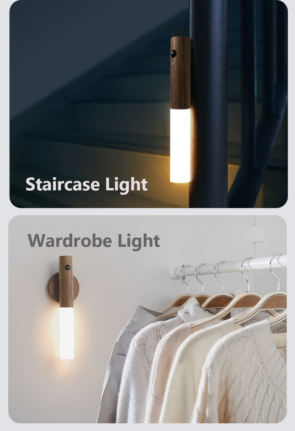 MagnetTourch™ LED motion detector Rechargeable night light