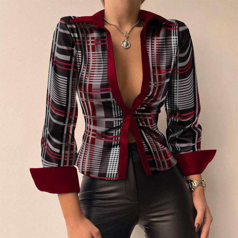 Amaris™ | Classic V-Neck Long-Sleeve Top