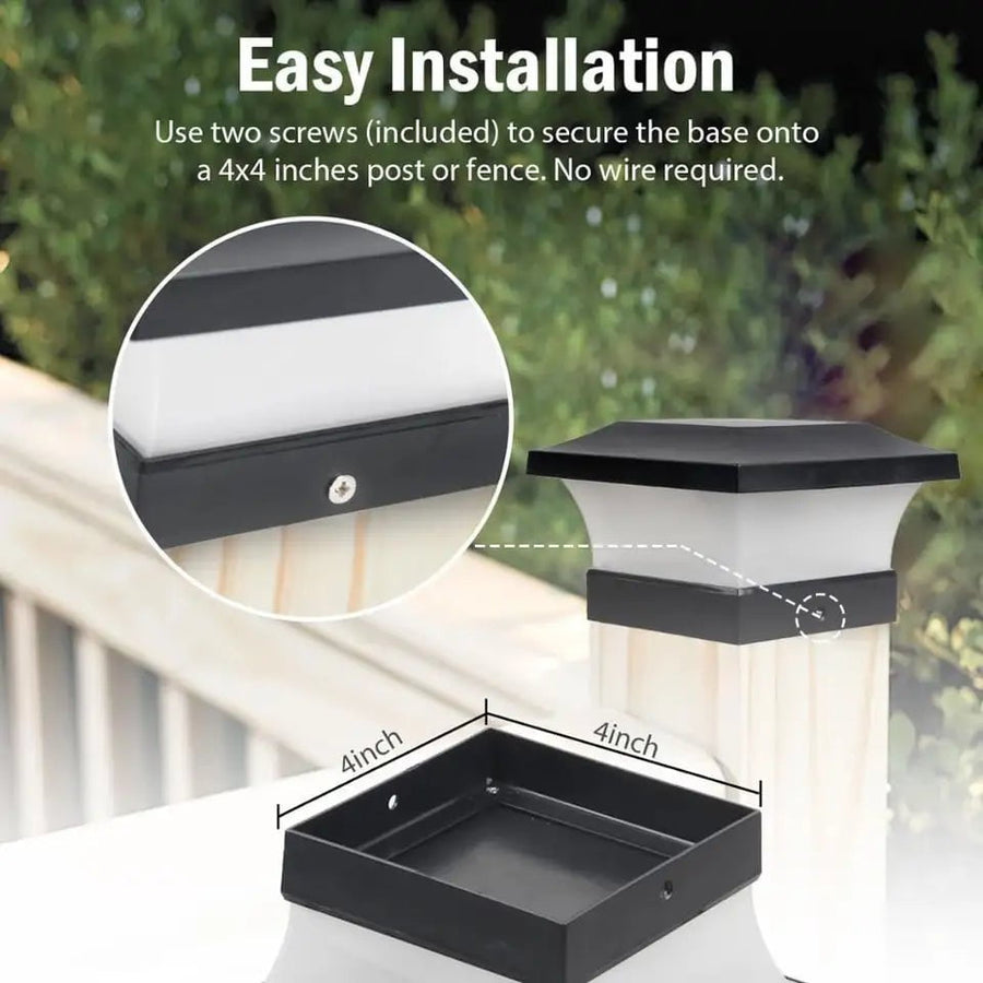 Nugee Short Light | Solar-Powered Column Light for Outdoors