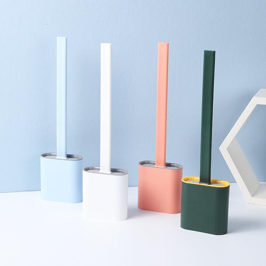FlexBrush™ | Revolutionary Silicone Flex Toilet Brush with Holder