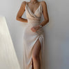 Victoria™ | Elegant High-Slit Maxi Dress