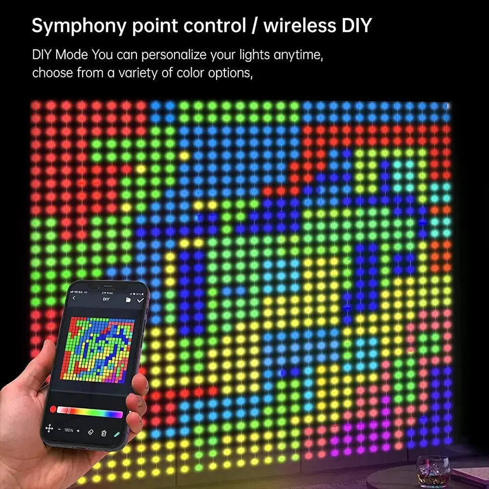 LED Rhythm Curtains with Lights