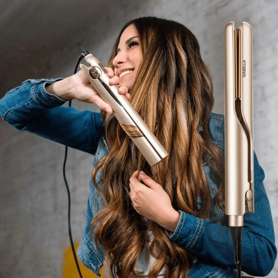 CurlnStraight™ | Perfect Curls or Sleek Straight — All in One Tool!
