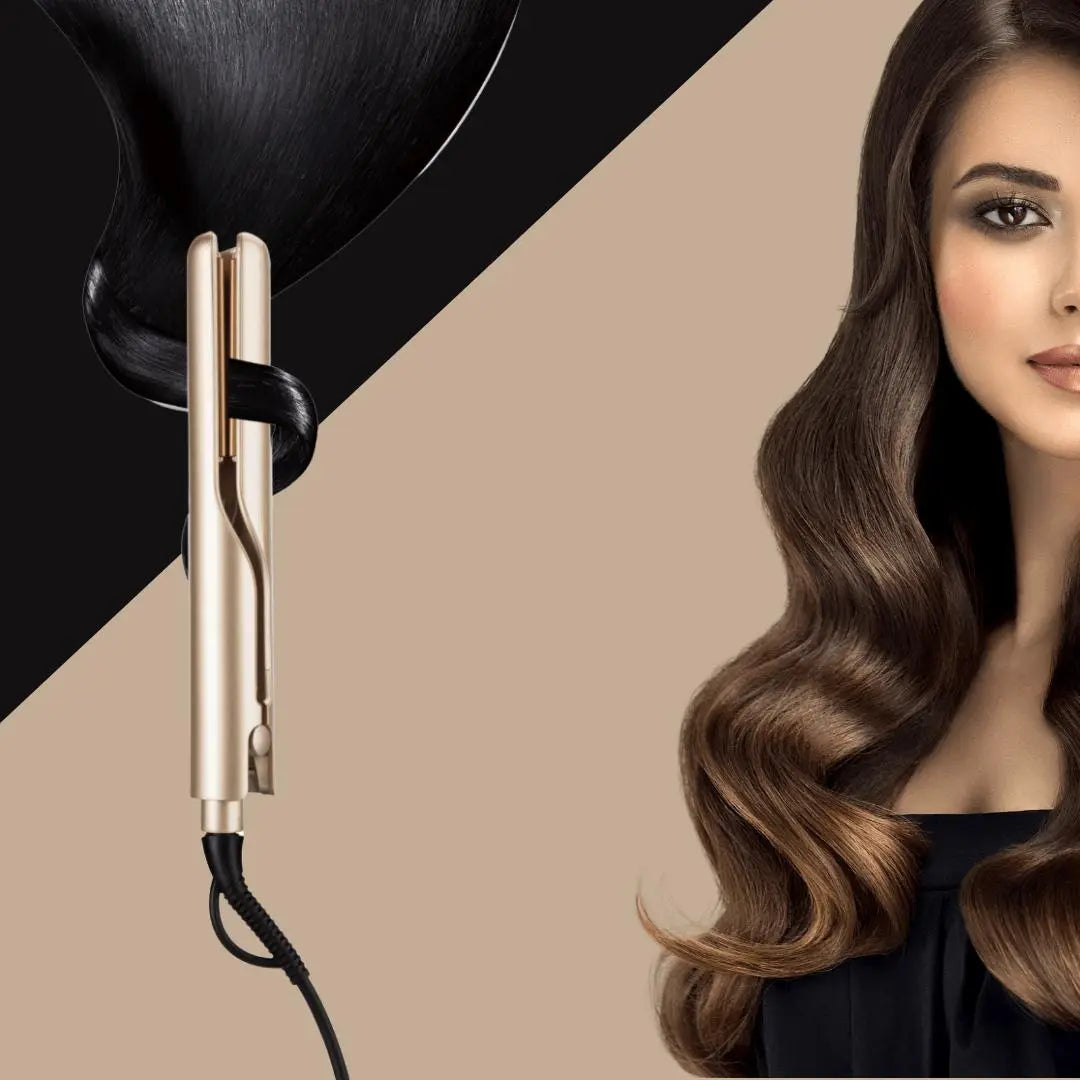CurlnStraight™ | Perfect Curls or Sleek Straight — All in One Tool!
