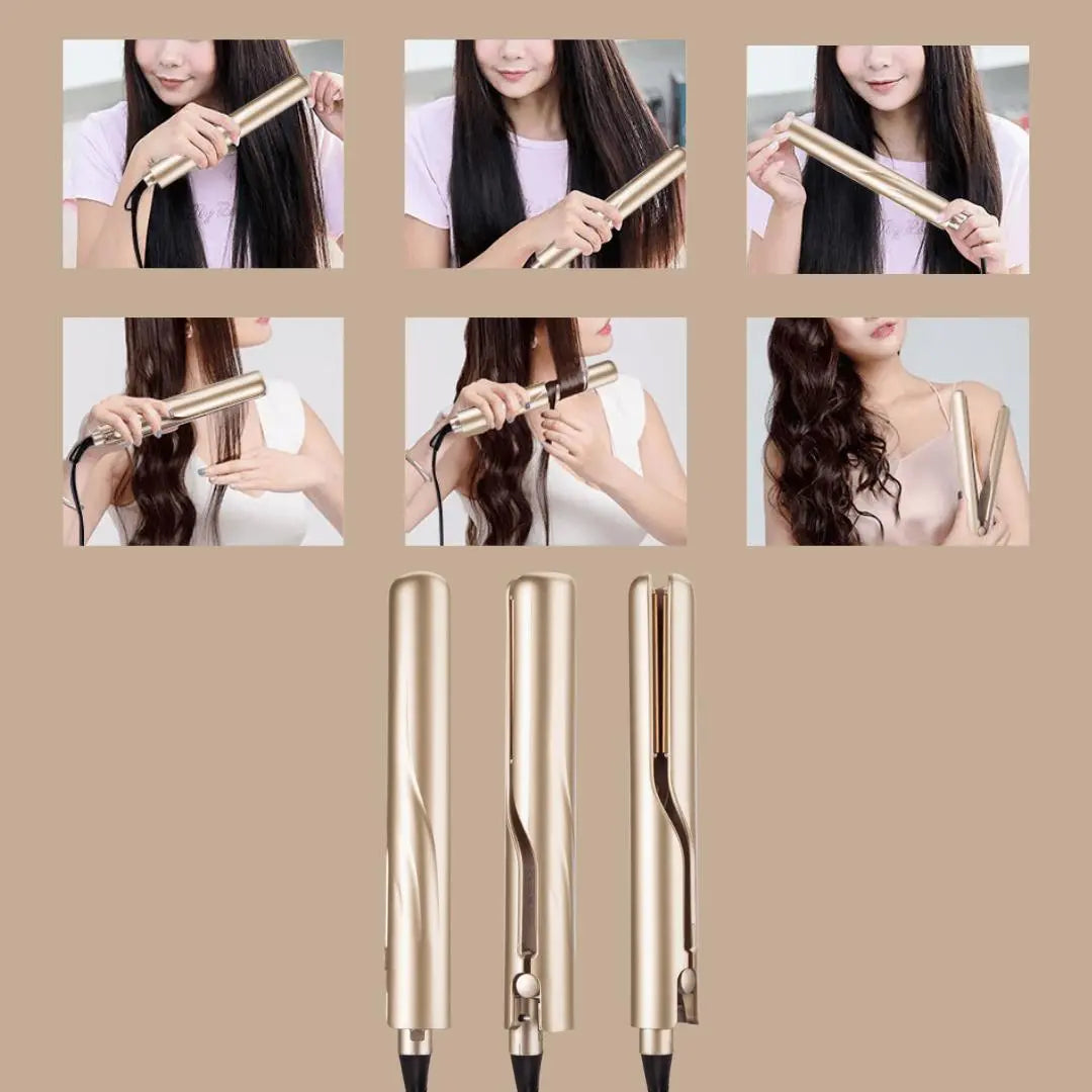 CurlnStraight™ | Perfect Curls or Sleek Straight — All in One Tool!