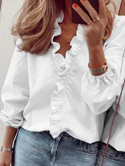 Veya™ | Sophisticated Ruffle Blouse
