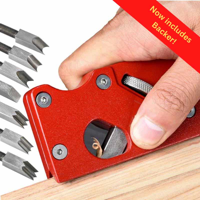 EdgeCraft™ | Beautiful Woodworking Tool with 7 Corner Styles and Backer