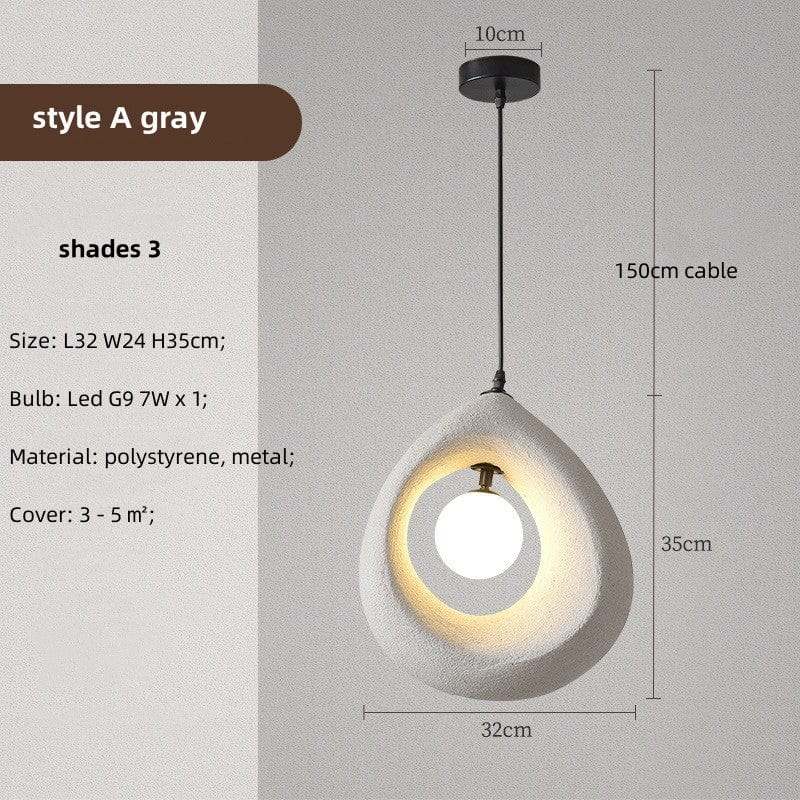 Wabi sabi circular Pendant Light