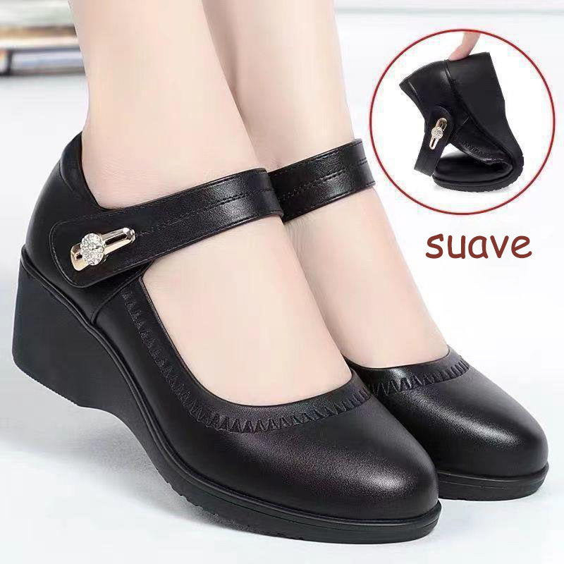 Avery™ |  Elegant Orthopedic Leather and Soft Sole Shoes