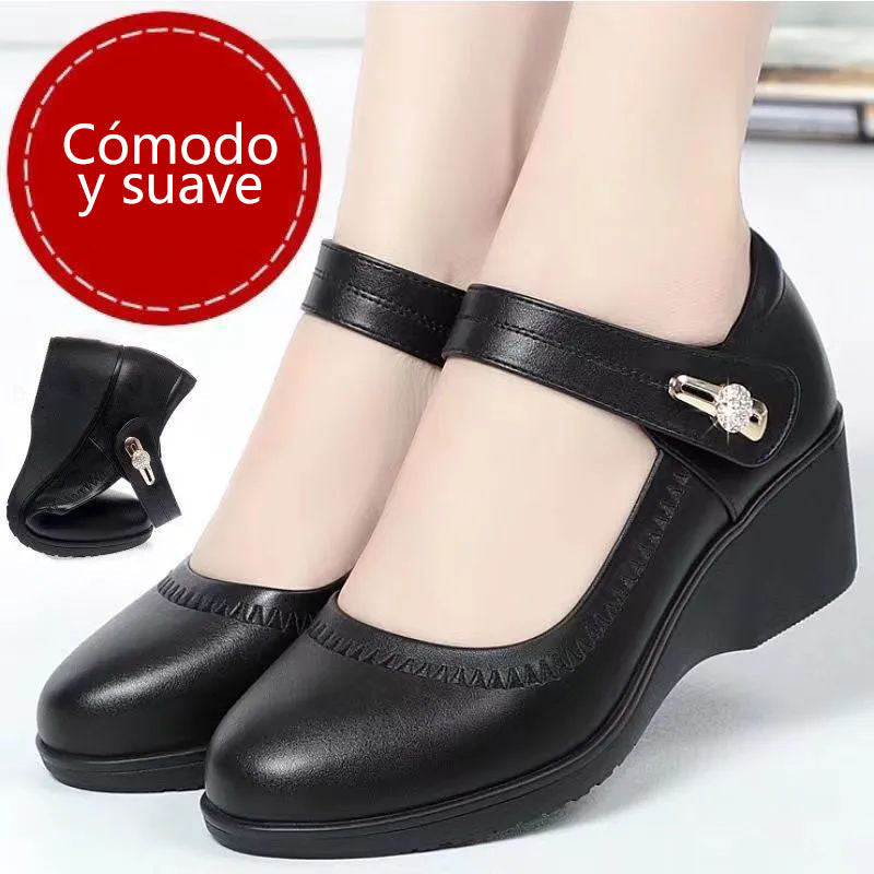 Avery™ |  Elegant Orthopedic Leather and Soft Sole Shoes