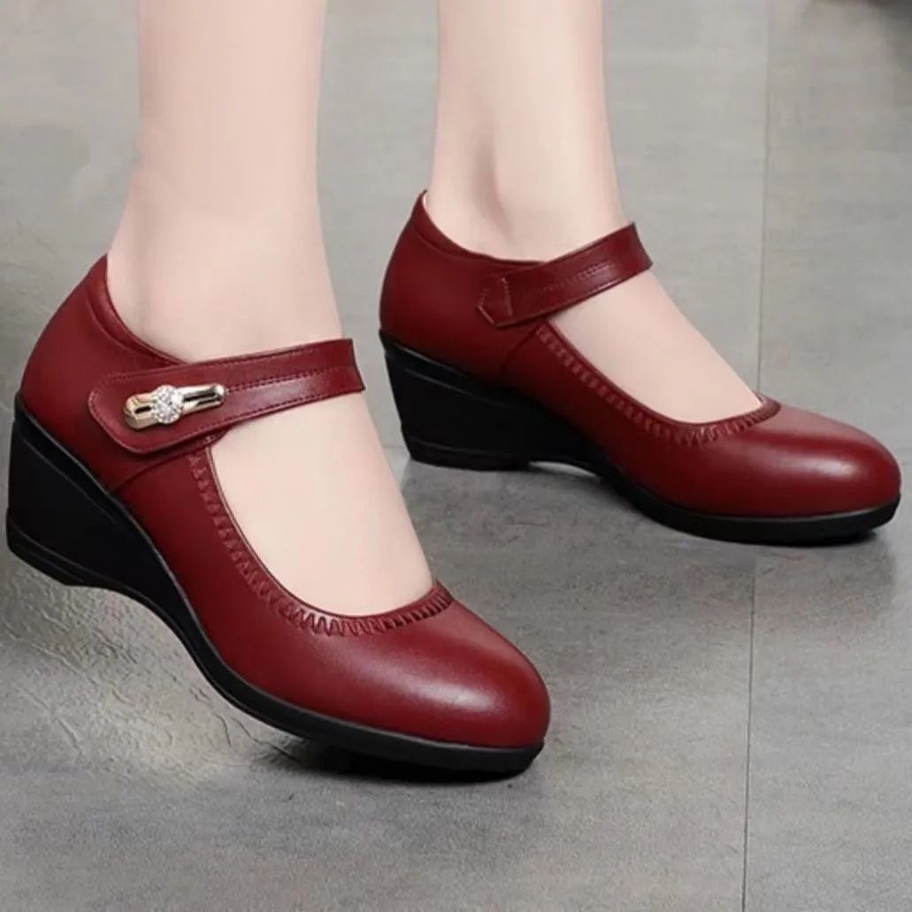 Avery™ |  Elegant Orthopedic Leather and Soft Sole Shoes
