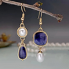 Orvella™ | Vintage Blue Pearl Earrings
