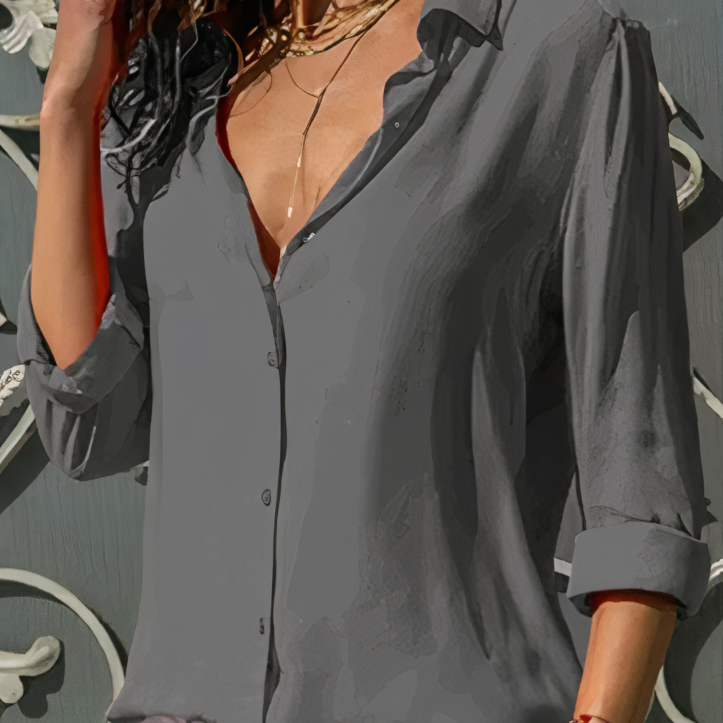 Greta™ | Women's Elegant Chiffon Blouse