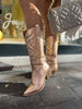 Paige™ | Elegant Metallic Cowboy Boots