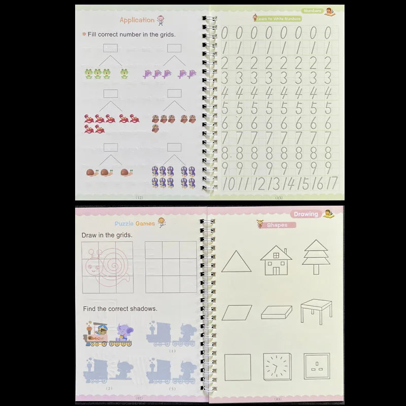 DesertWaves™ | Magic Practice Copybook | ✍️ Improves Handwriting & Boosts Penmanship