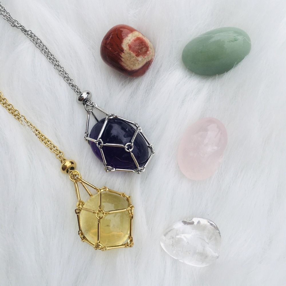 DiamondLuxe™ | Crystal Gemstone Necklace