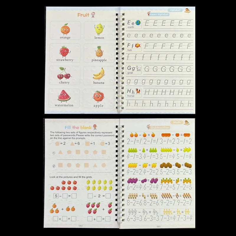 DesertWaves™ | Magic Practice Copybook | ✍️ Improves Handwriting & Boosts Penmanship