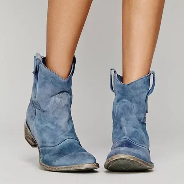 Hayley™ | Vintage Cowboy Ankle Boots