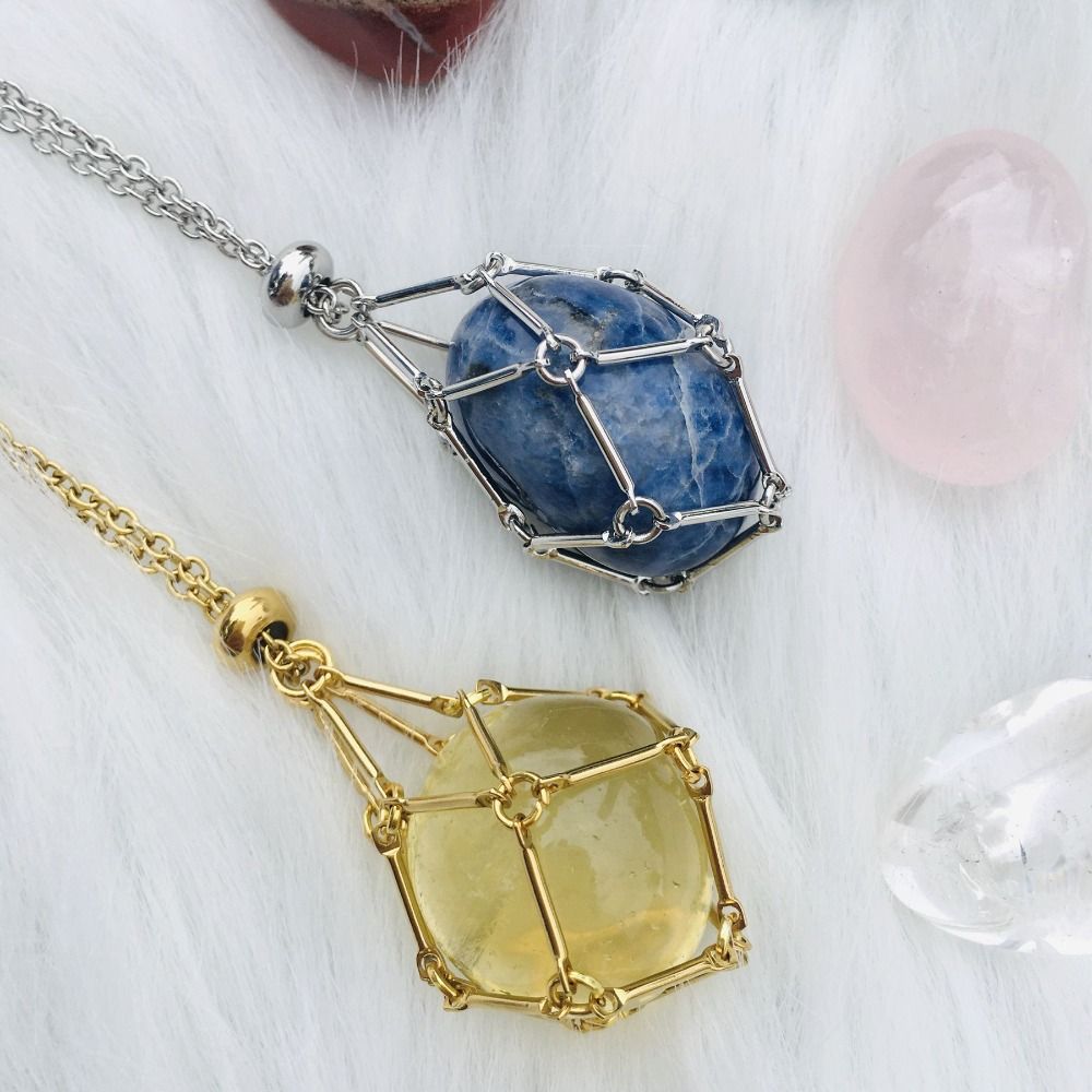 DiamondLuxe™ | Crystal Gemstone Necklace
