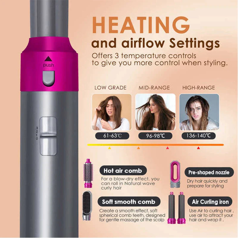 All-in-One 5-in-1 Hair Styling Solution