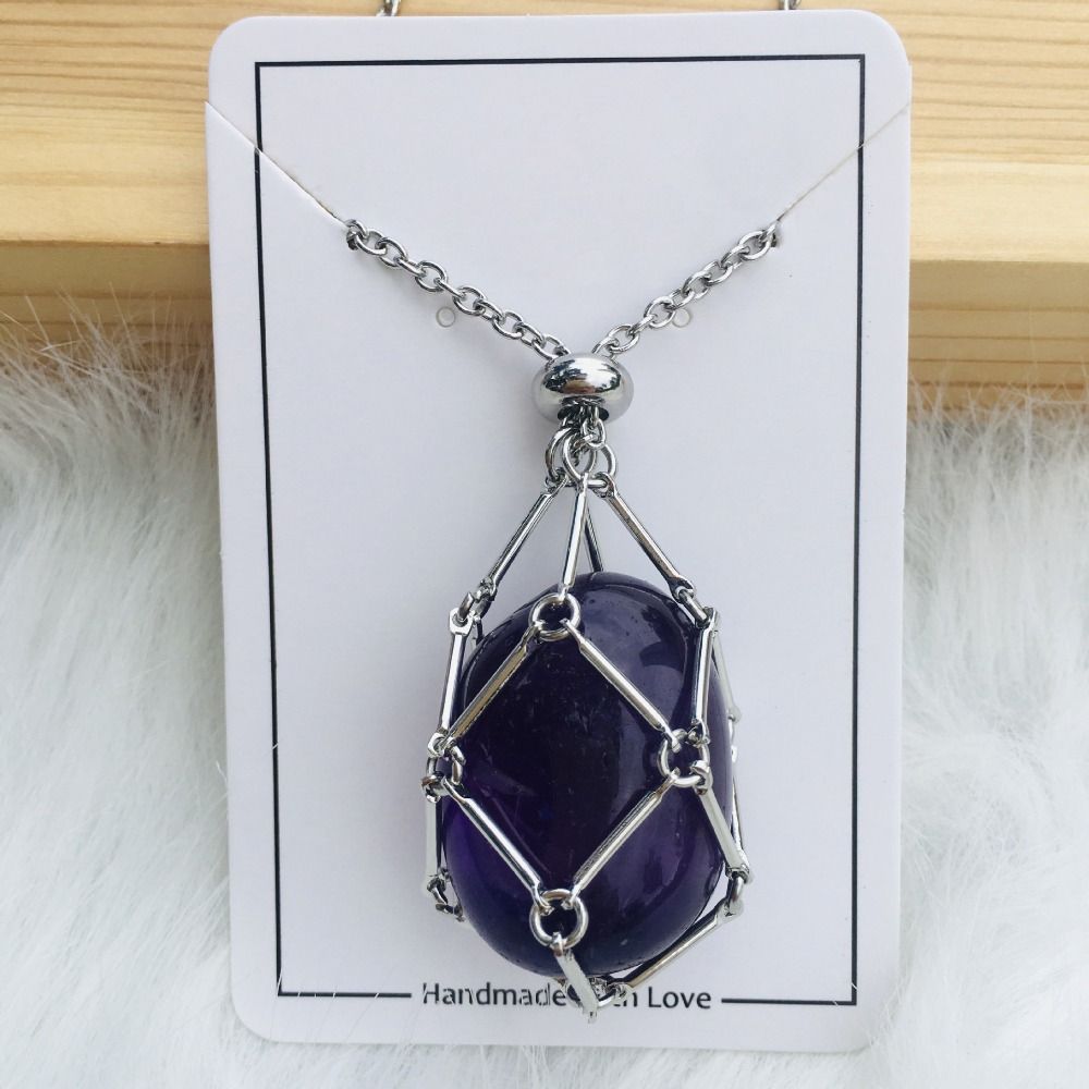 DiamondLuxe™ | Crystal Gemstone Necklace