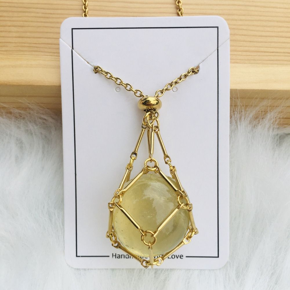 DiamondLuxe™ | Crystal Gemstone Necklace