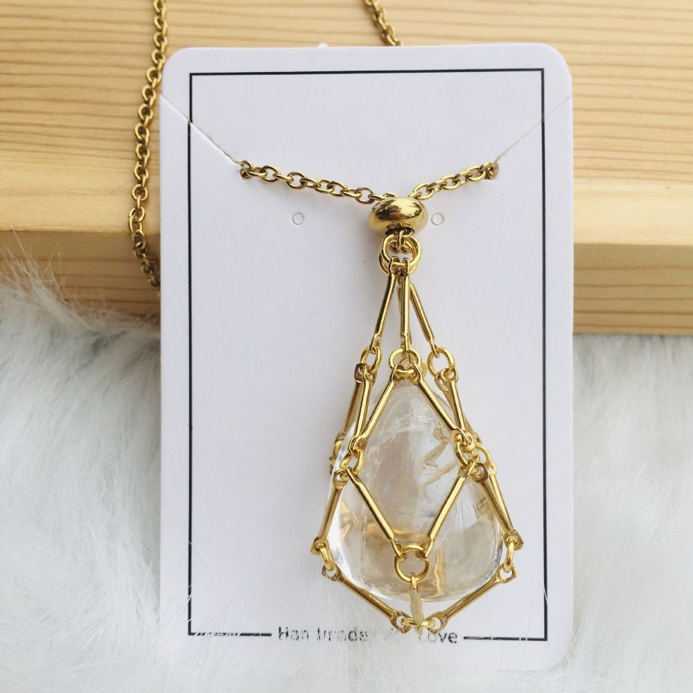 DiamondLuxe™ | Crystal Gemstone Necklace