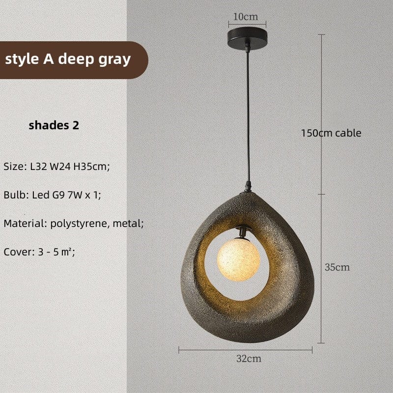 Wabi sabi circular Pendant Light