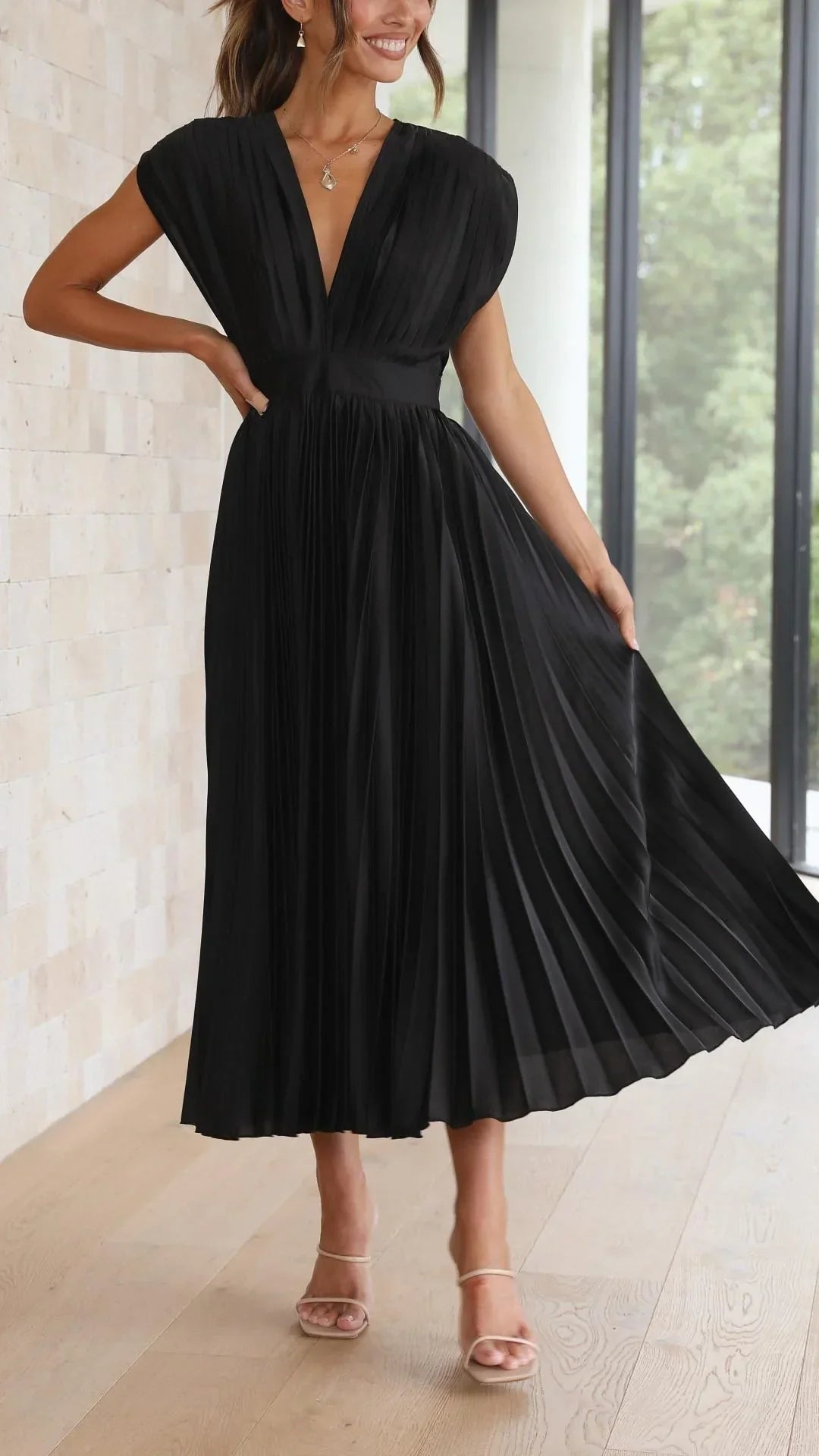 Ana™ | Elegant V-neck Dress