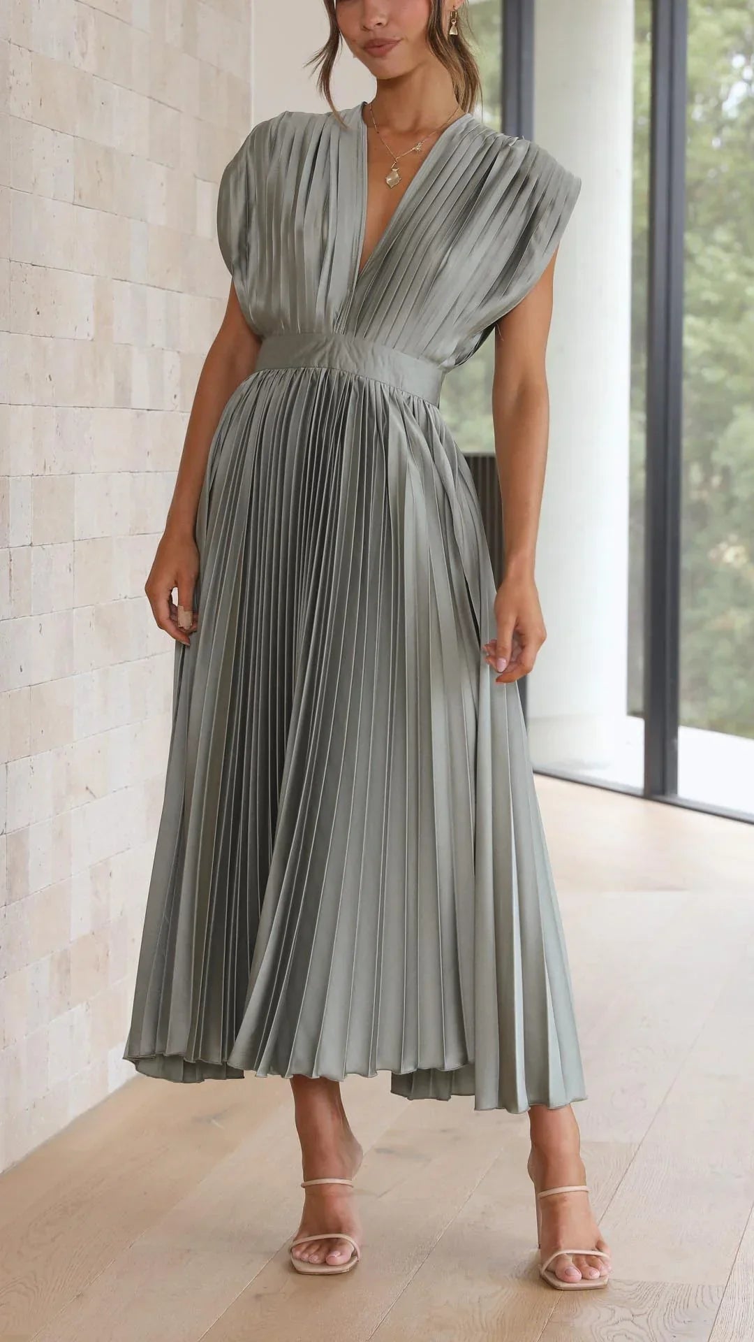 Ana™ | Elegant V-neck Dress