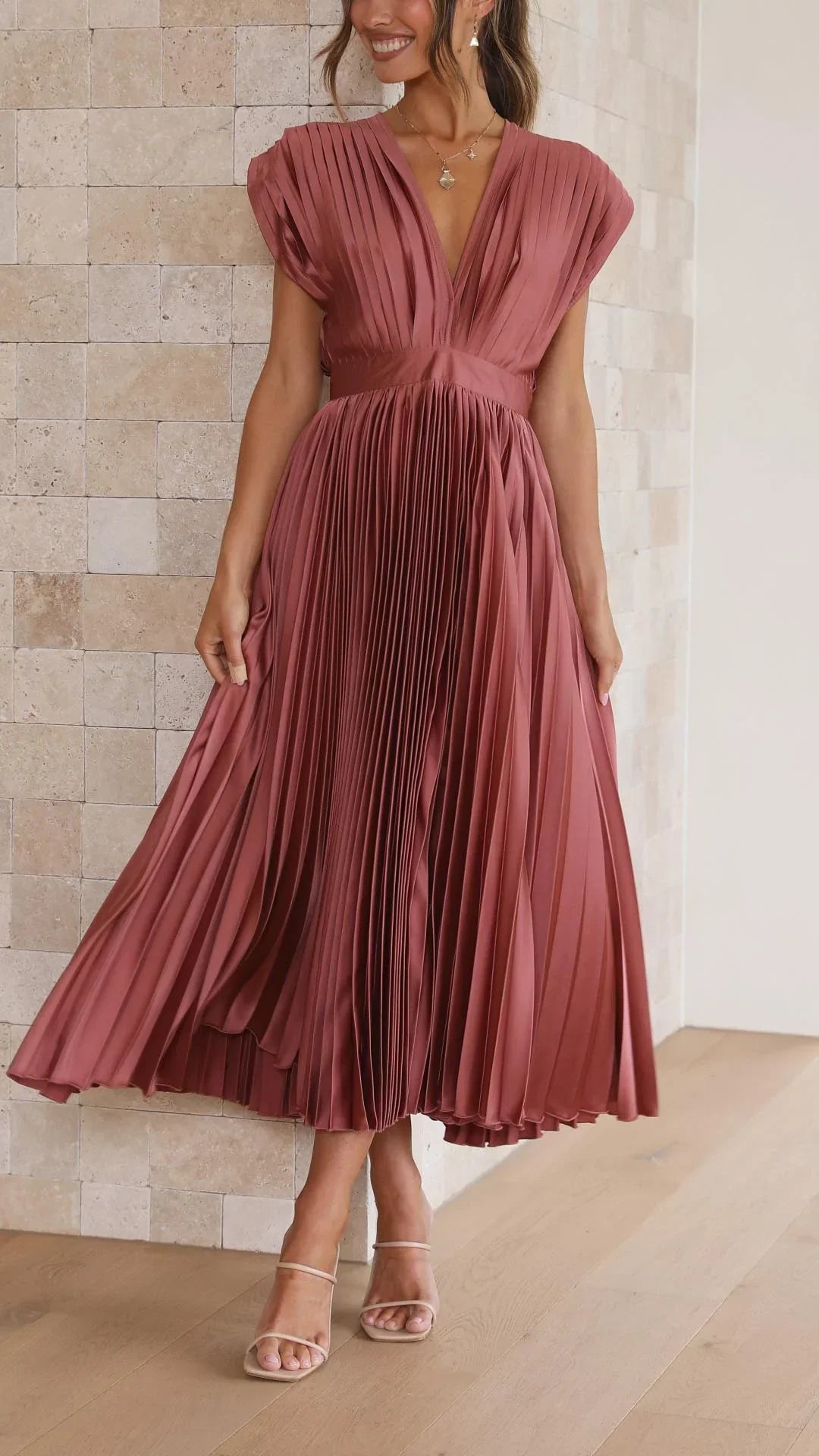 Ana™ | Elegant V-neck Dress