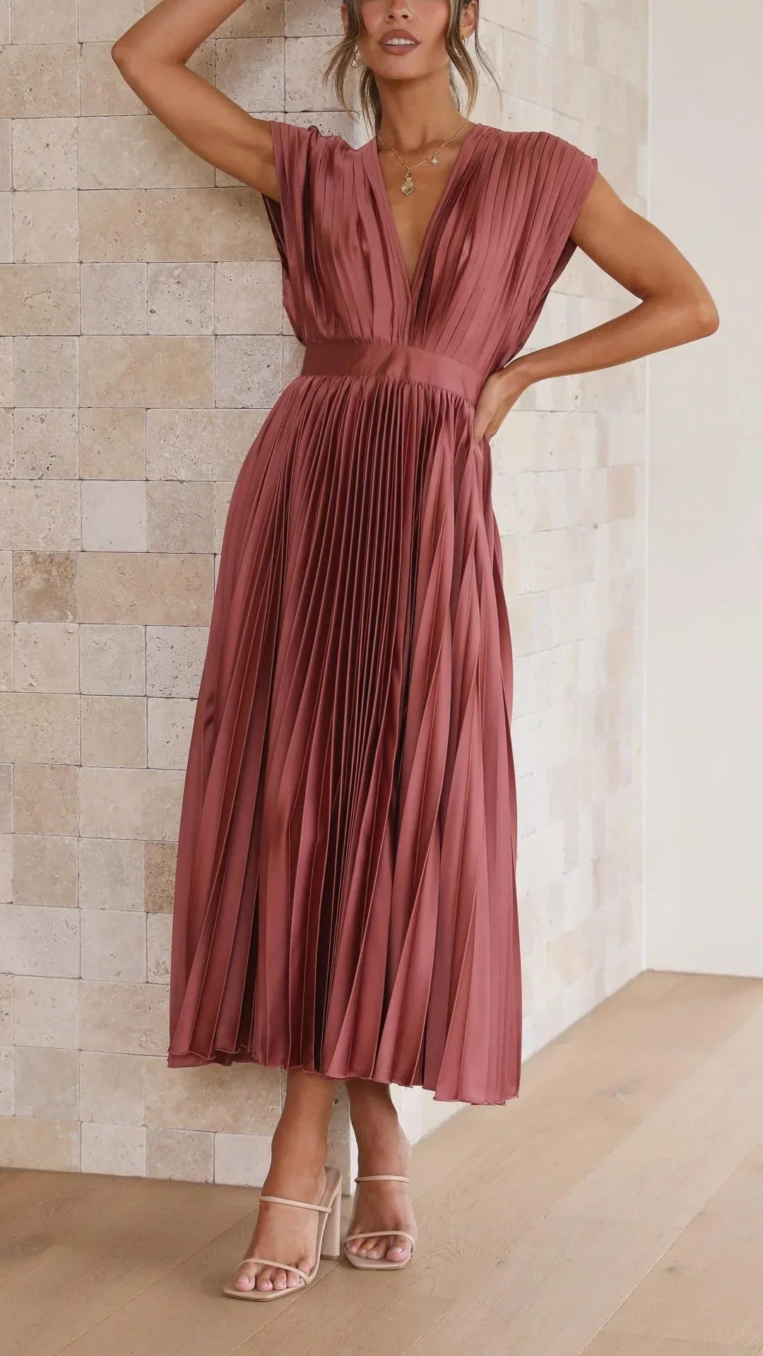 Ana™ | Elegant V-neck Dress