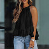 Solene™ | Elegant Silk Ruffled Top