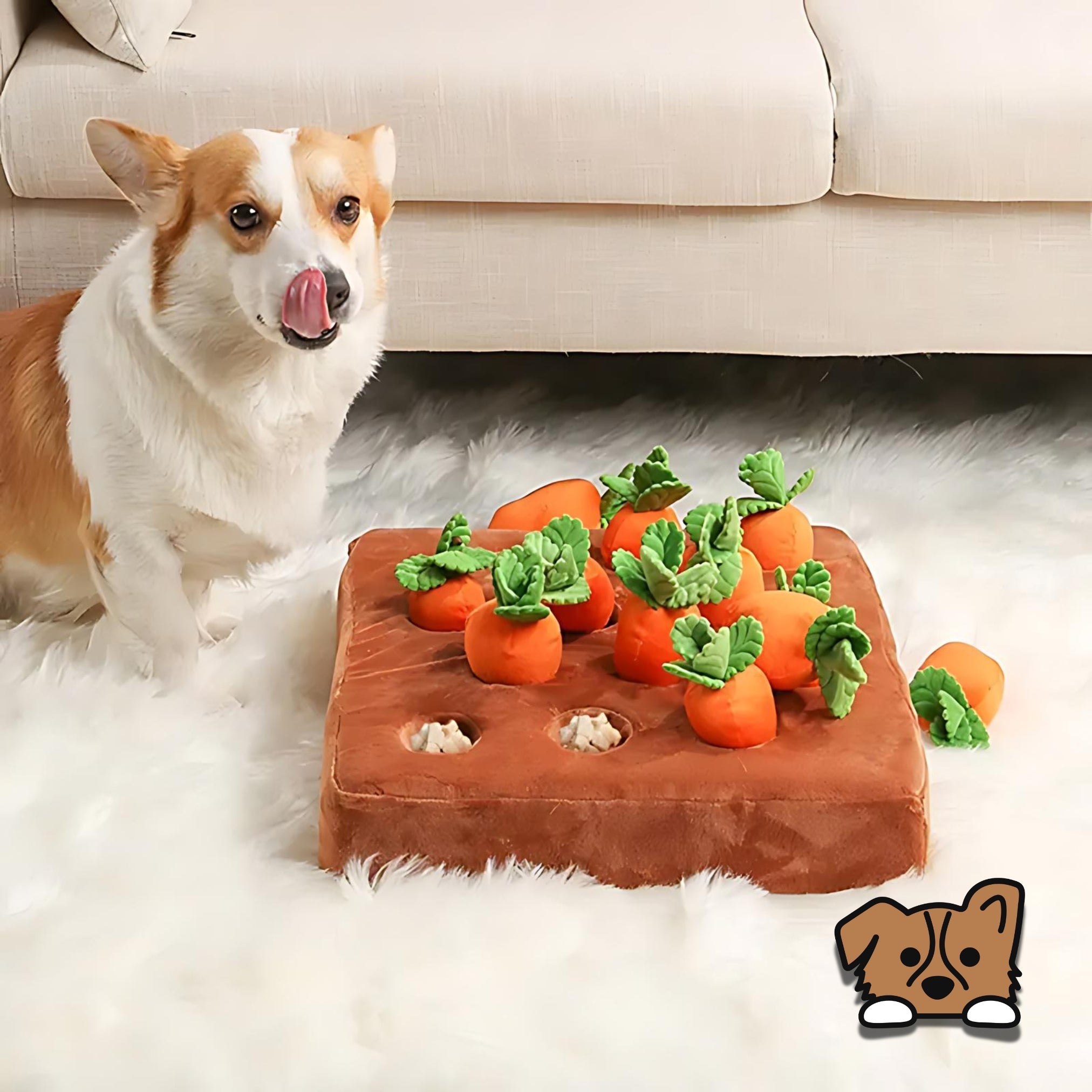 Carrot Snuffle Dog Puzzle | Boosts IQ and Learning Abilities