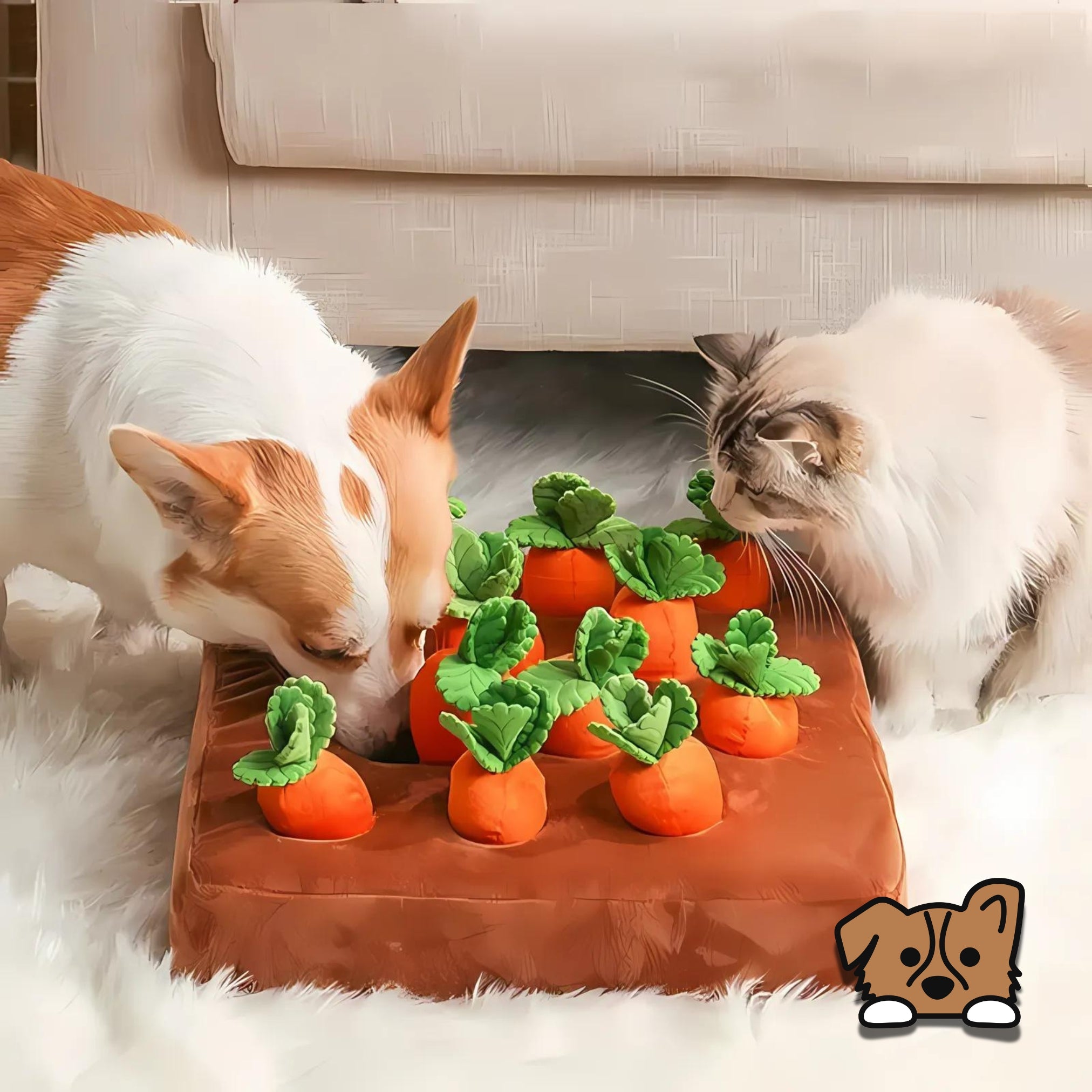 Carrot Snuffle Dog Puzzle | Boosts IQ and Learning Abilities
