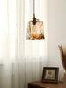 Vintage Brown Glass Pendant Light