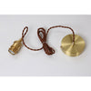 Vintage Brown Glass Pendant Light
