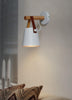 Conical Wall Light Made of Wood