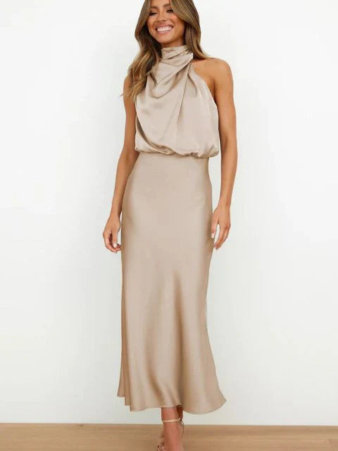 Charm™ | Elegant Off-shoulder midi dress