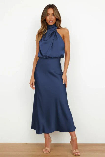 Charm™ | Elegant Off-shoulder midi dress
